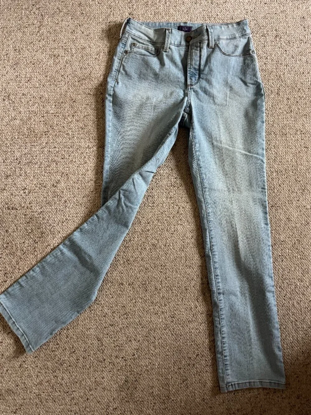 Blue Jeans Light Wash NYDJ Sz 6 Skinny Not Your Daughters Jeans